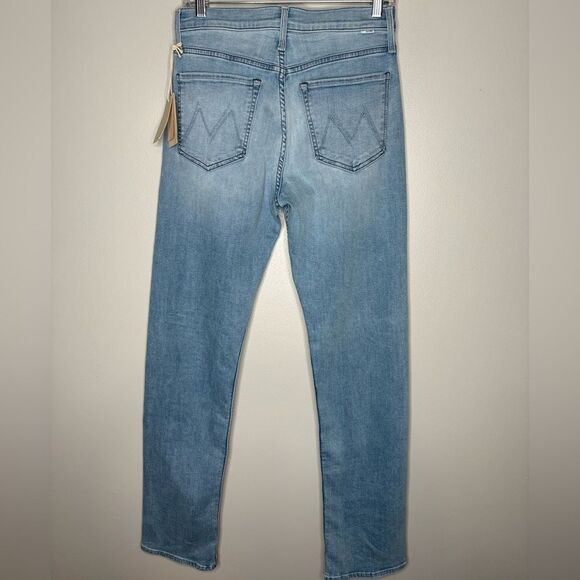 MOTHER The Tomcat Skimp High Waist Straight Leg Jeans in All Over The Map NWT - Picture 6 of 7